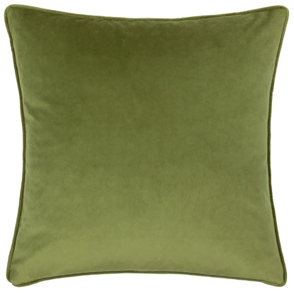 Cream - Back - Wylder Nectar Garden Petunia Piped Velvet Floral Cushion Cover