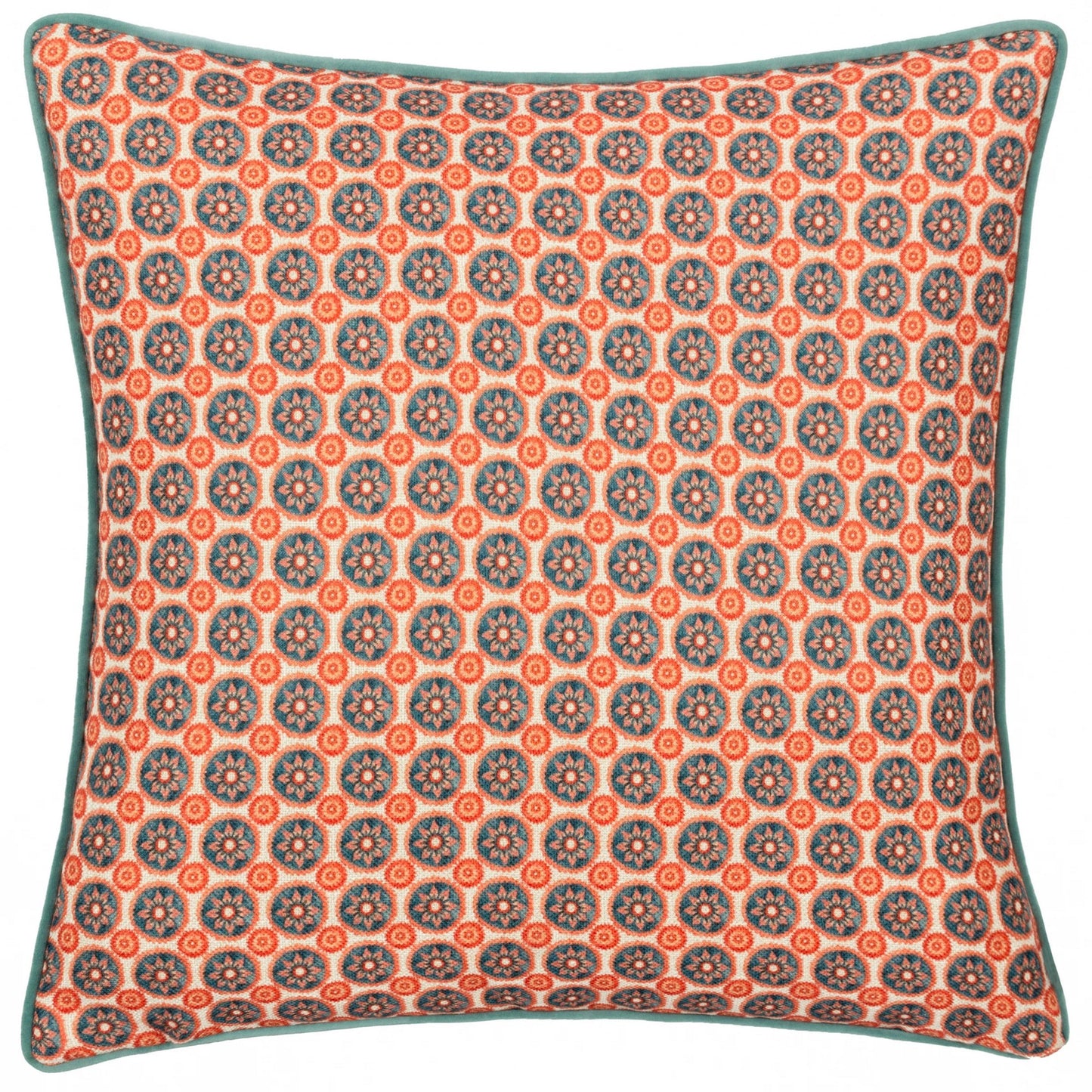 Blue - Front - Wylder Onika Geometric Cushion Cover