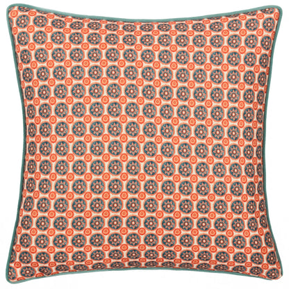 Blue - Front - Wylder Onika Geometric Cushion Cover