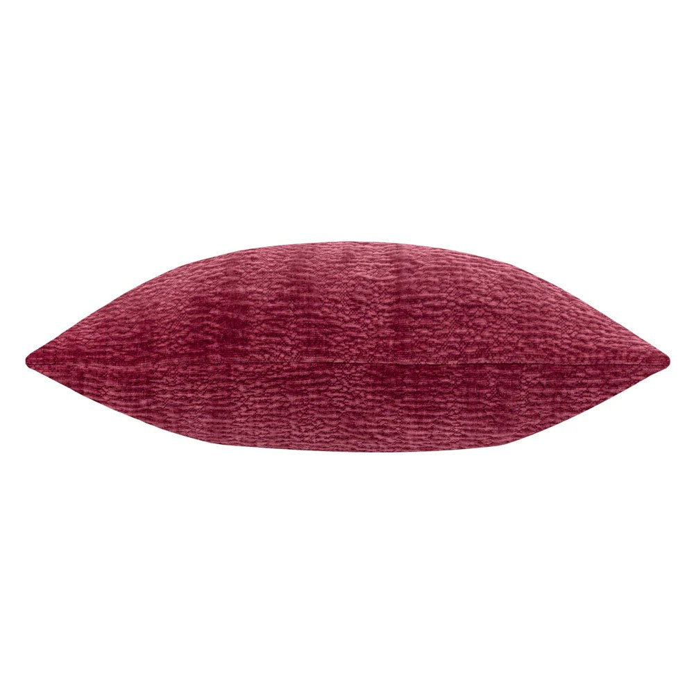 Burnt Red - Back - Yard Osaka Chenille Cushion Cover