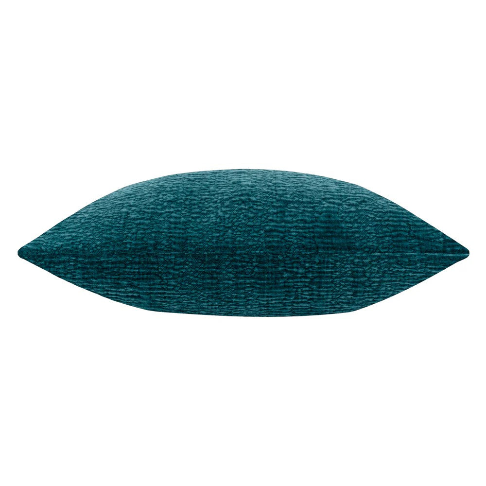 Petrol - Back - Yard Osaka Chenille Cushion Cover