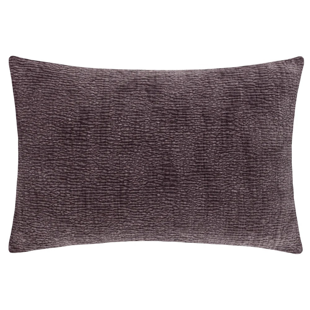 Flint Grey - Front - Yard Osaka Chenille Cushion Cover