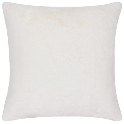 Slate Blue - Back - Heya Home Cozee Faux Fur Checked Cushion Cover