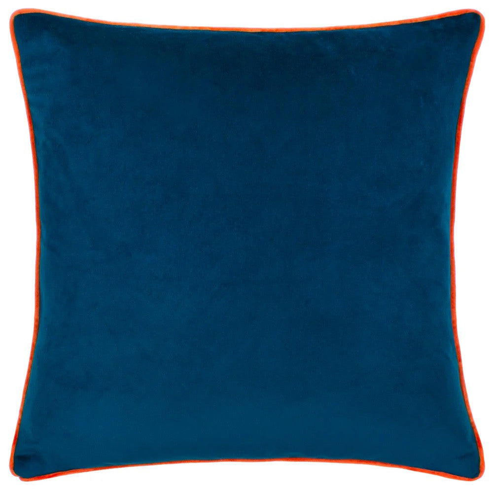 Multicoloured - Back - Furn D'Azure Piped Abstract Cushion Cover