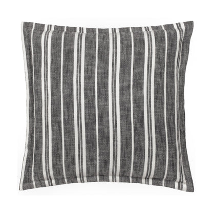 Black - Front - Yard Hebble Striped Cushion Cover