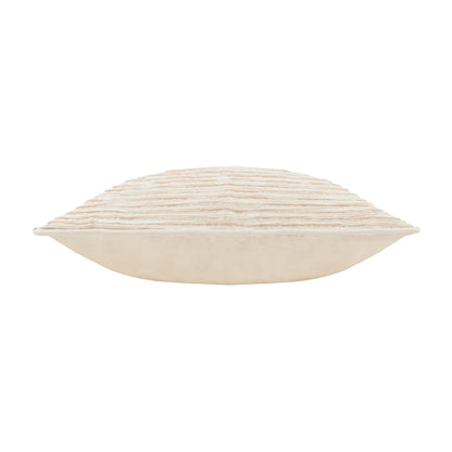 Natural - Side - Yard Cove Ribbed Cushion Cover