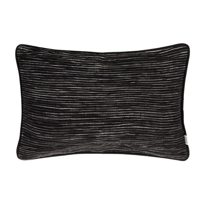 Black - Front - Yard Cove Ribbed Cushion Cover