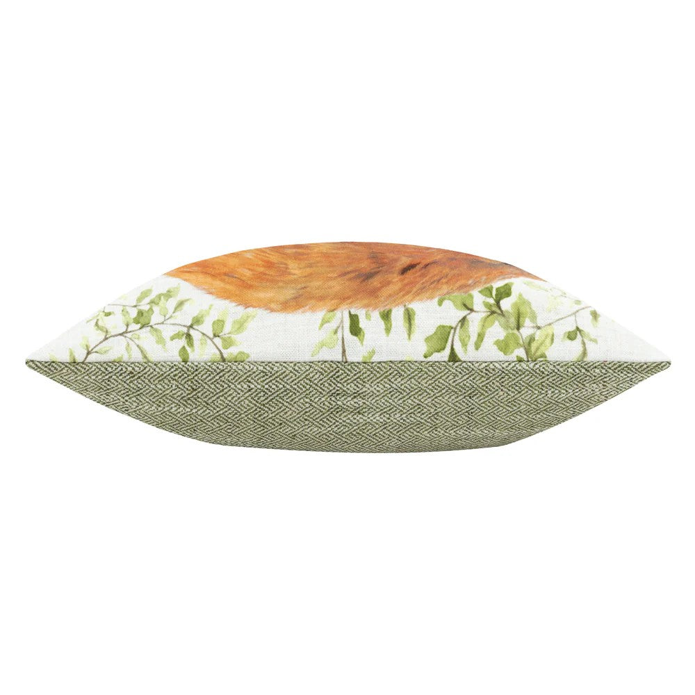 Multicoloured - Side - Evans Lichfield Shugborough Leaping Fox Traditional Rectangular Cushion Cover