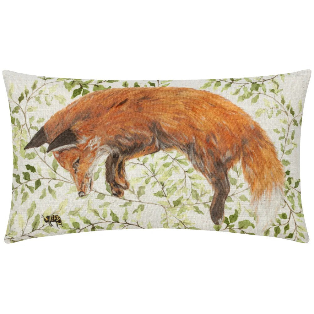Multicoloured - Front - Evans Lichfield Shugborough Leaping Fox Traditional Rectangular Cushion Cover