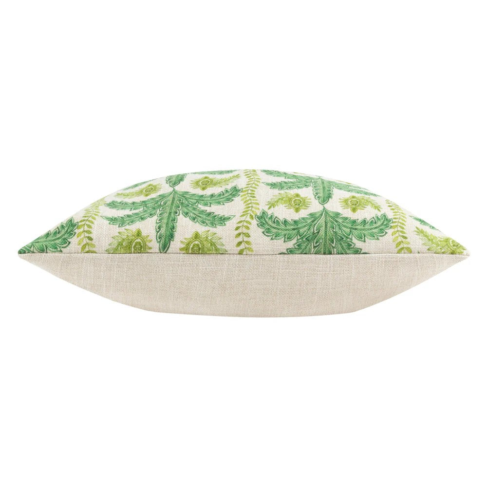 Green-Yellow - Side - Wylder Patera Palm Print Cushion Cover