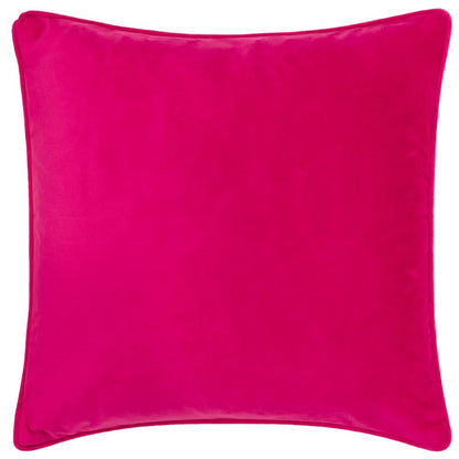 Magenta - Back - Furn Taormina Piped Floral Cushion Cover