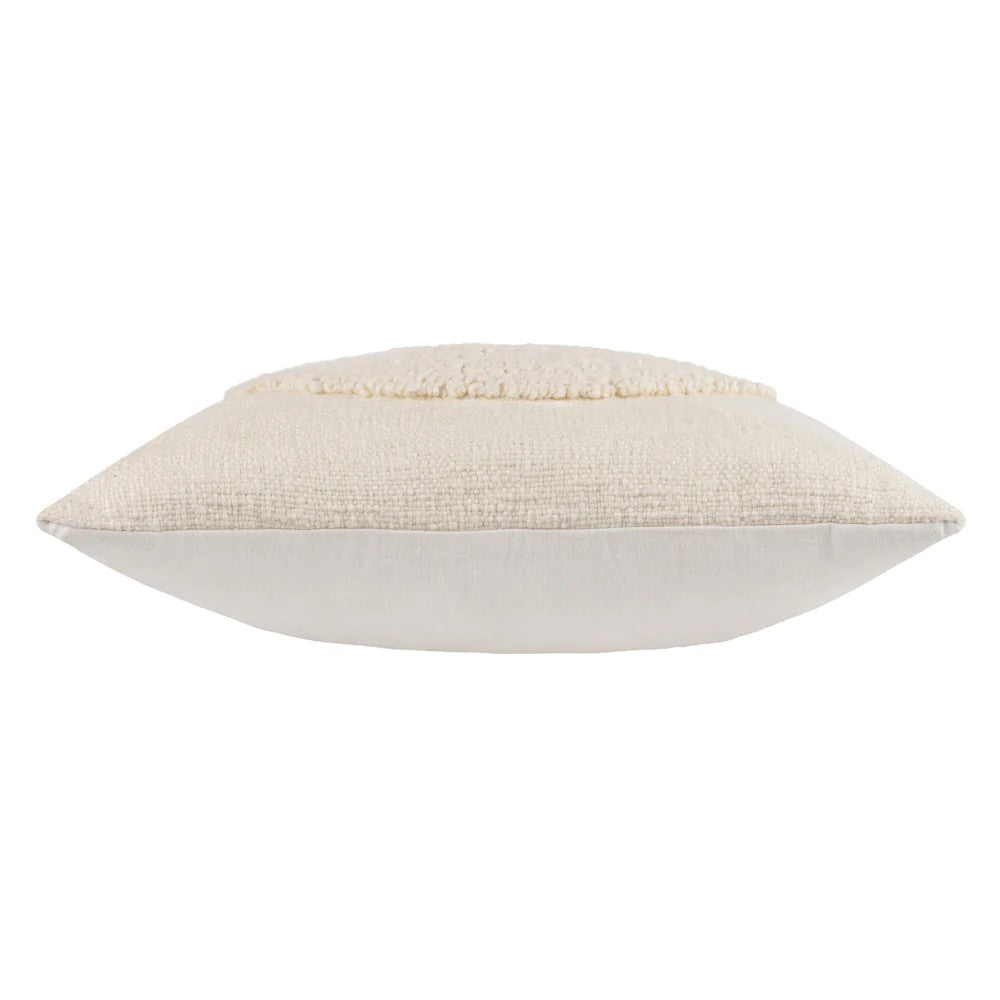 Ecru - Side - Hoem Almo Woven Cushion Cover