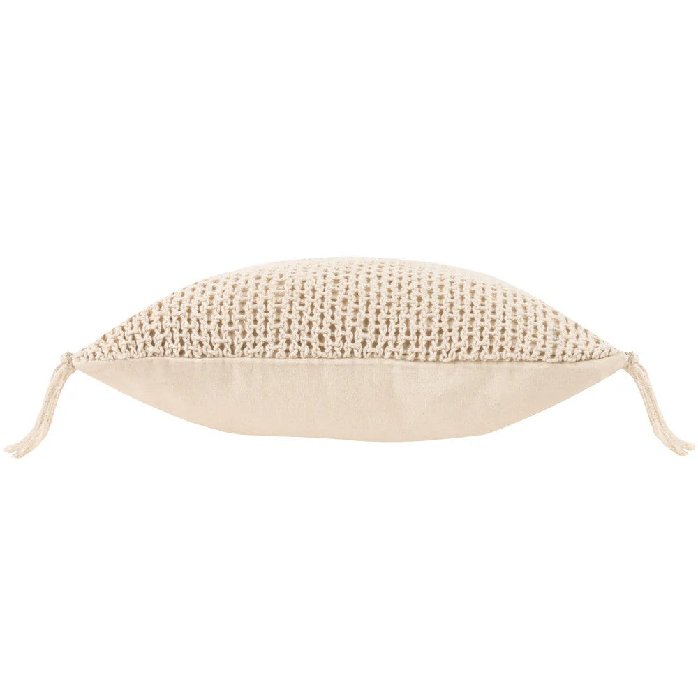 Natural - Side - Yard Nimble Knitted Cushion Cover