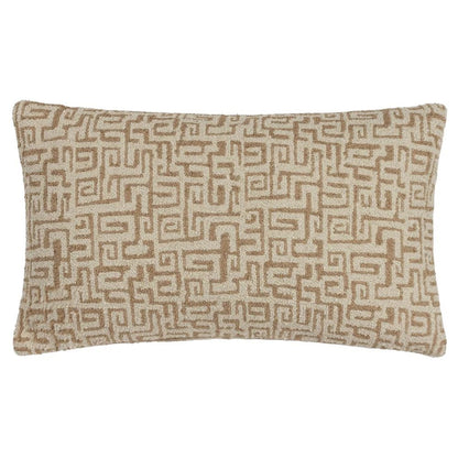 Nougat-Toffee - Front - Hoem Thalia Jacquard Woven Cushion Cover