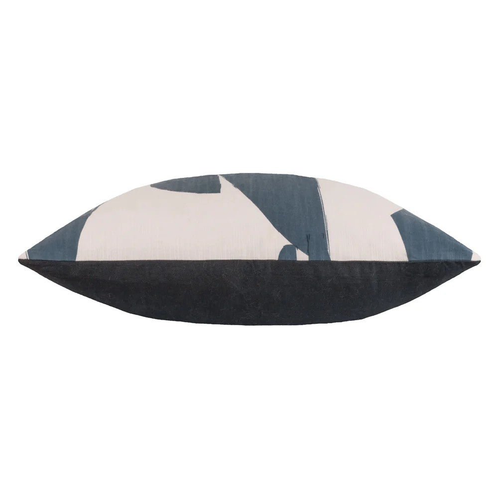 Dusk-White - Side - Hoem Meta Square Abstract Cushion Cover
