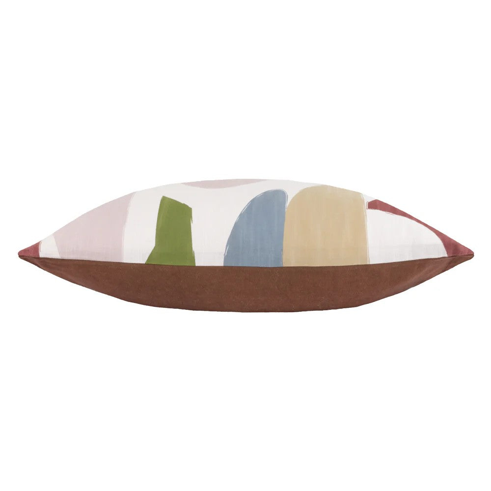 Multicoloured - Side - Hoem Meta Rectangular Abstract Cushion Cover