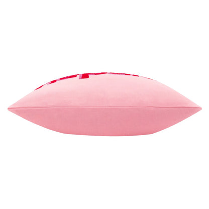 Pink - Side - Furn Sunday Embroidered Cushion Cover