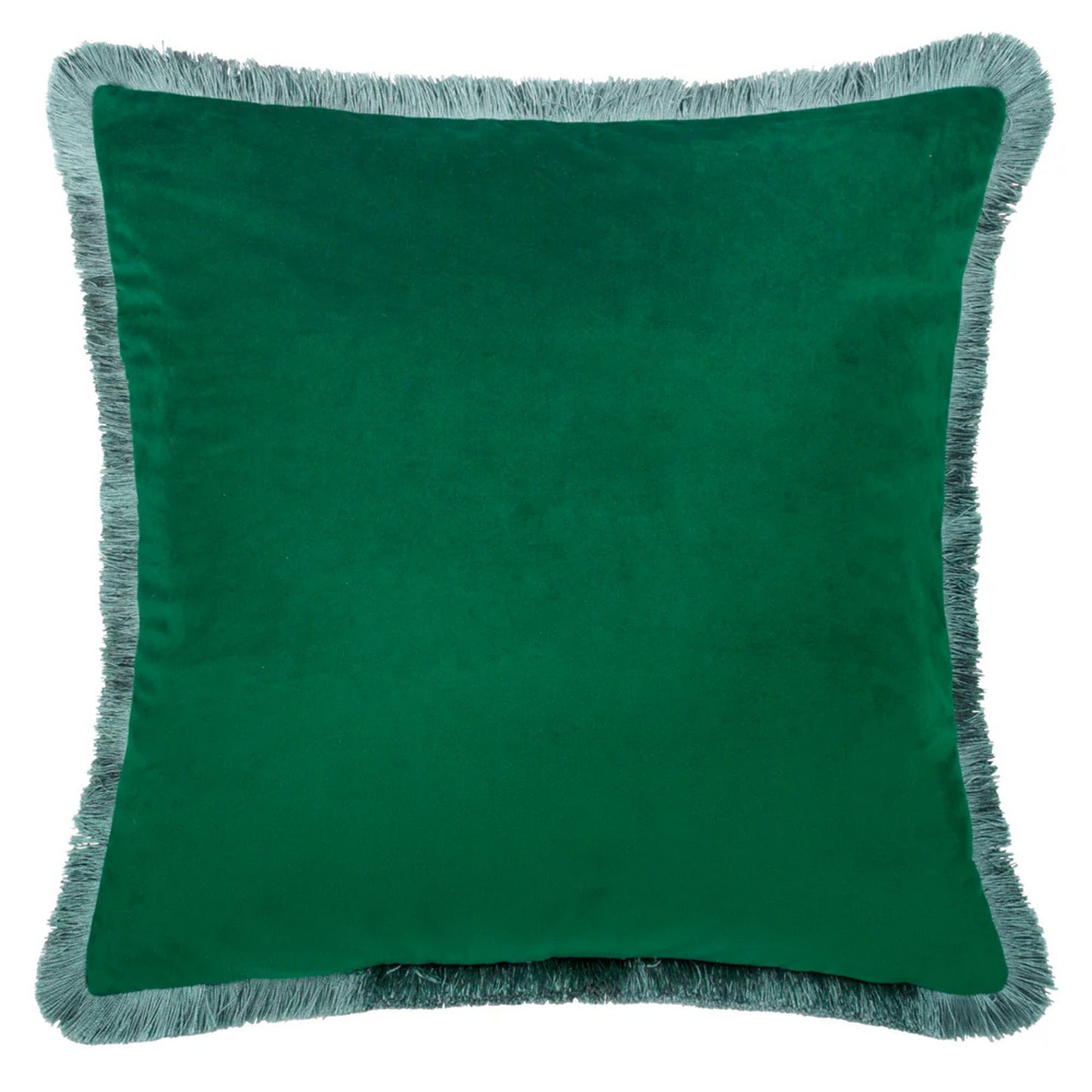 Green - Back - Wylder Nature Woodlands Jacquard Floral Cushion Cover