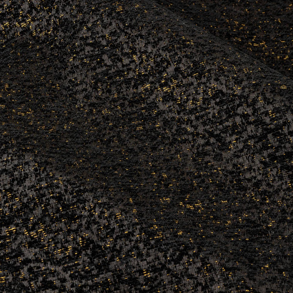 Black - Lifestyle - Paoletti New Galaxy Chenille Eyelet Curtains