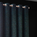 Emerald - Side - Paoletti New Galaxy Chenille Eyelet Curtains