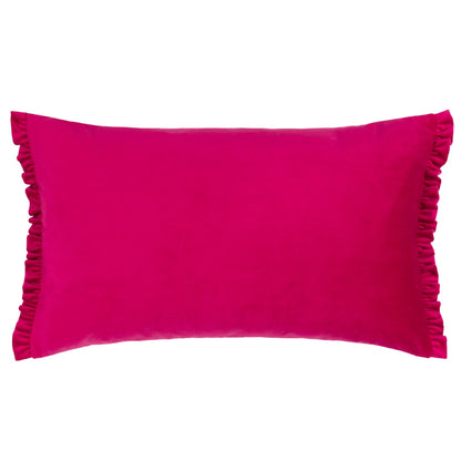 Orange-Pink - Back - Furn Dolce Vita Velvet Stripe Cushion Cover