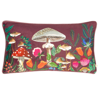 Multicoloured - Front - Wylder Nature Wild Gardens Mushroom Cushion Cover