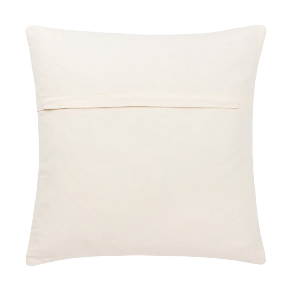 Ecru - Back - Yard Hush Cotton Linear Cushion Cover