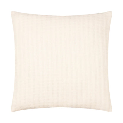 Ecru - Front - Yard Hush Cotton Linear Cushion Cover