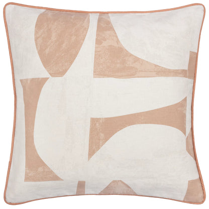 Clay - Front - Hoem Carro Piped Abstract Cushion Cover