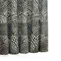Olive - Side - Hoem Nola Abstract Eyelet Curtains (Pack of 2)