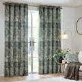 Olive - Lifestyle - Hoem Nola Abstract Eyelet Curtains (Pack of 2)