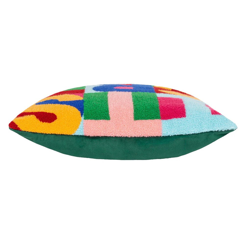 Multicoloured - Side - Heya Home Festive-val Crimbo Knitted Cushion Cover
