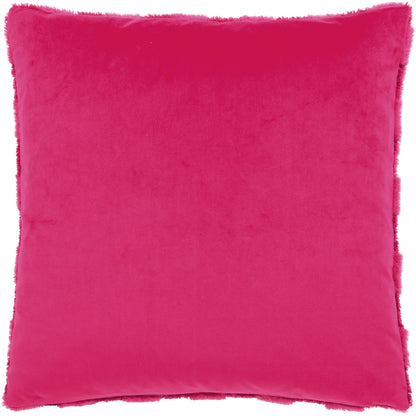 Pinky Crush - Back - Heya Home Check It Fleece Bouclé Cushion Cover