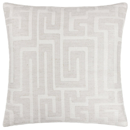 White - Front - Hoem Lauder Woven Jacquard Cushion Cover