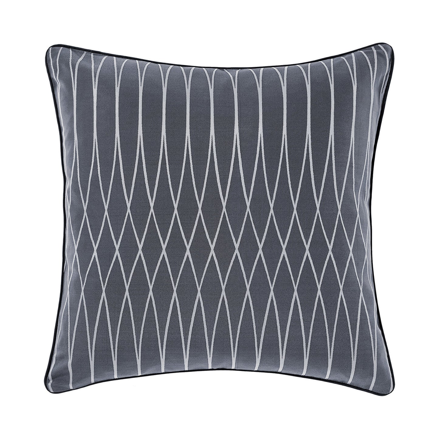 Indigo - Front - Linen House Northbrook Geometric Cushion Cover