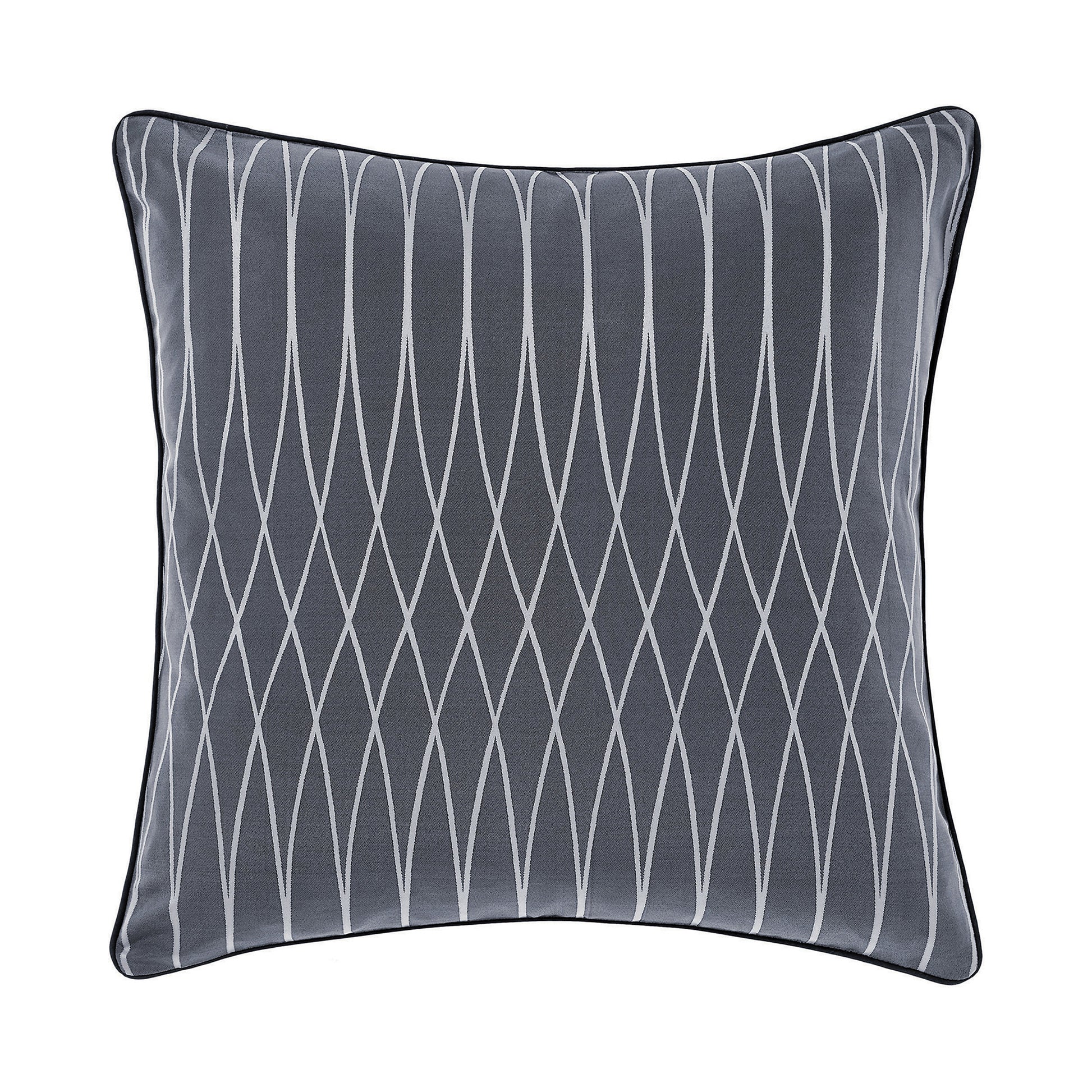 Indigo - Front - Linen House Northbrook Geometric Cushion Cover