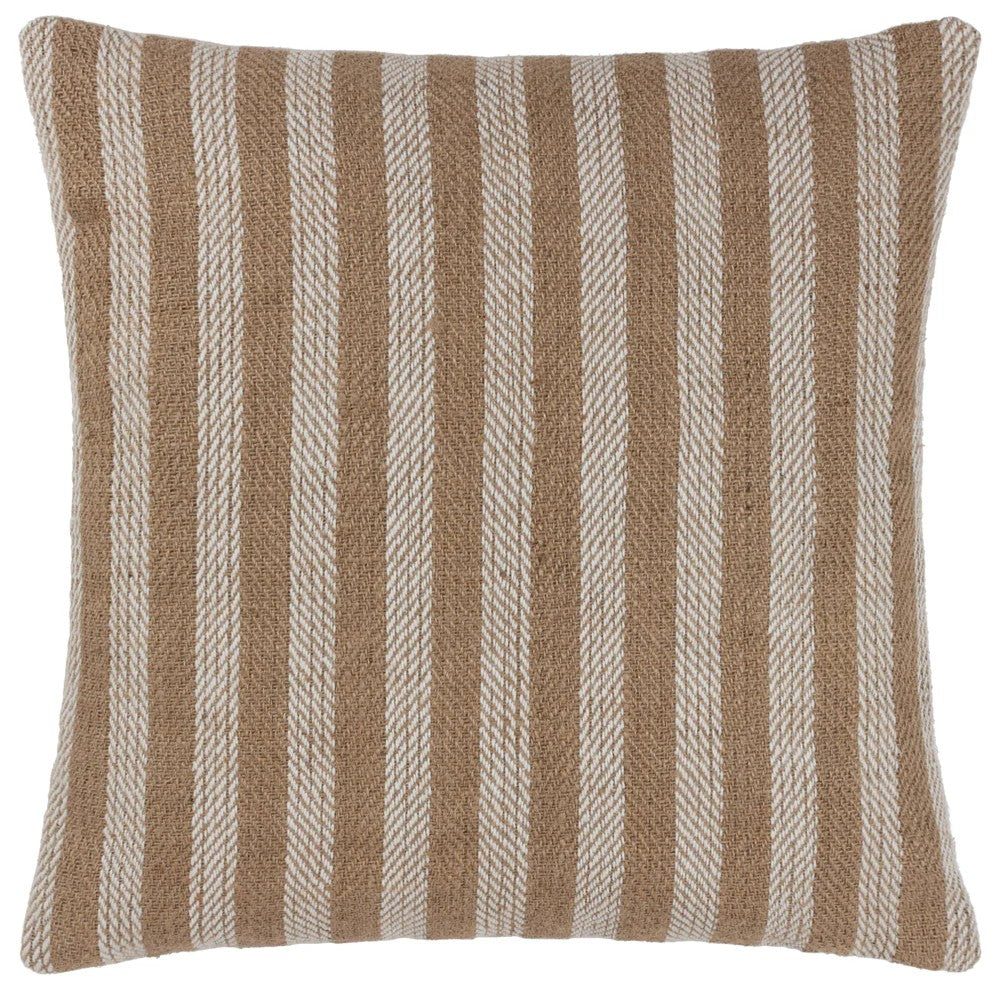 Natural - Front - Yard Strata Woven Stripe Cushion Cover