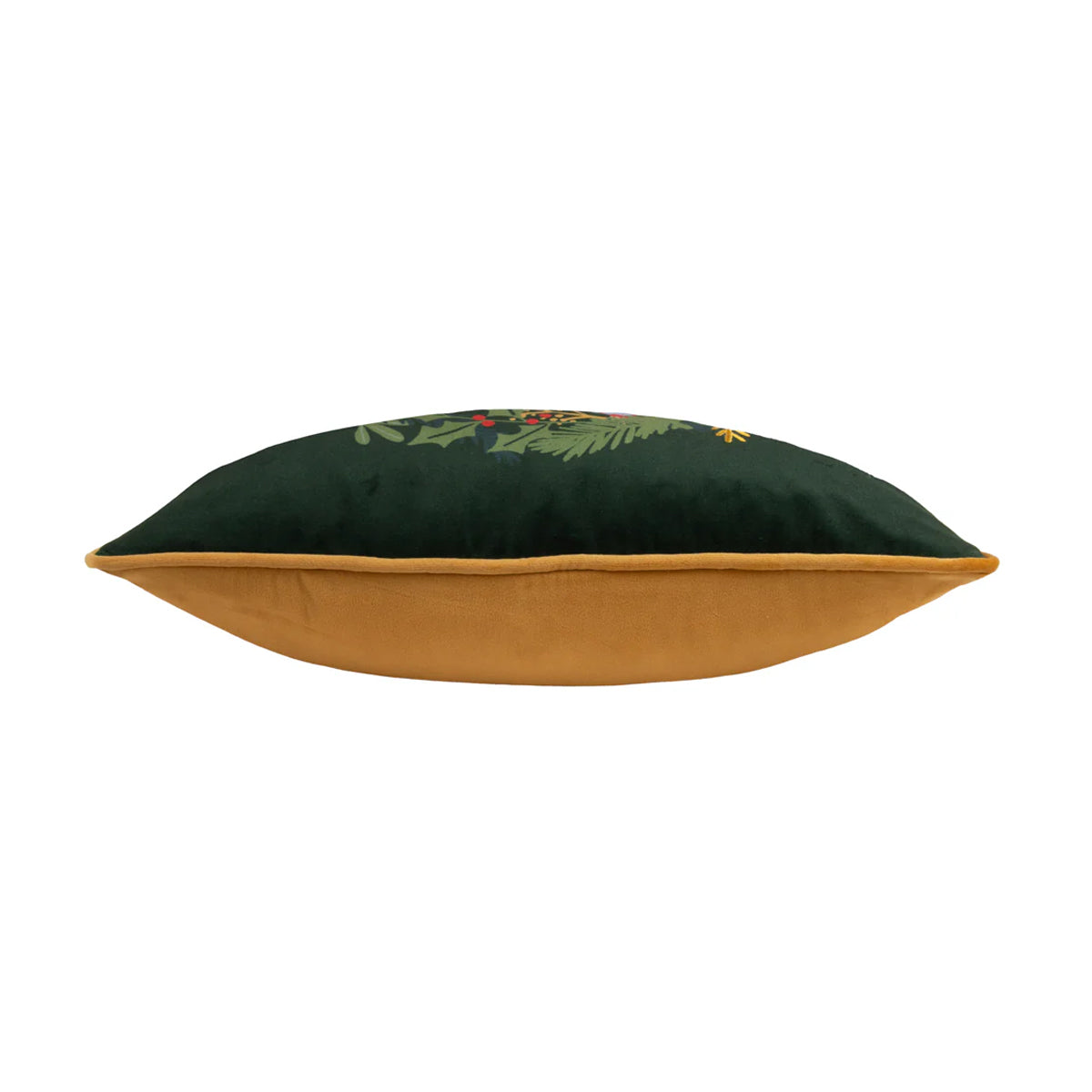 Pine Green - Side - Furn Deck The Halls Christmas Cushion Cover