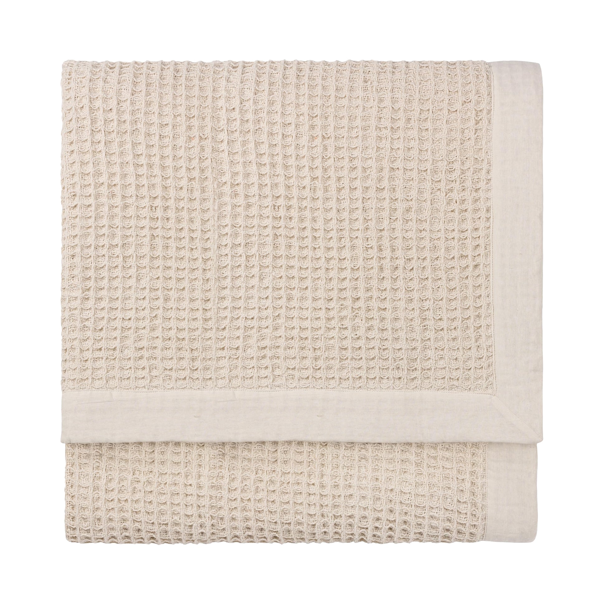 Natural - Front - Yard Canopy Waffle Oversized Throw