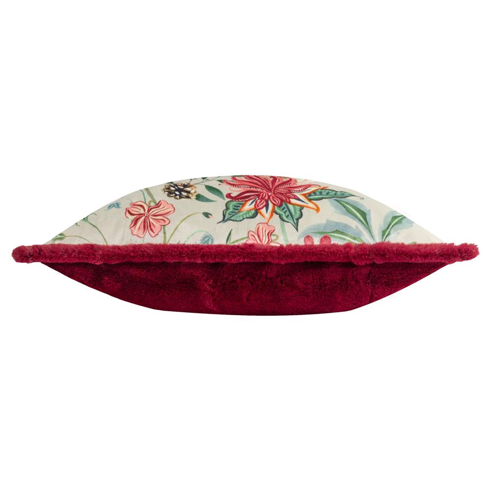 Multicoloured - Side - Wylder Beatrice Velvet Printed Cushion Cover