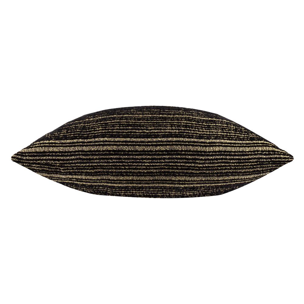 Black-Gold - Back - Paoletti Jupiter Chenille Jacquard Cushion Cover