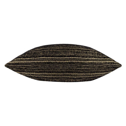 Black-Gold - Back - Paoletti Jupiter Chenille Jacquard Cushion Cover
