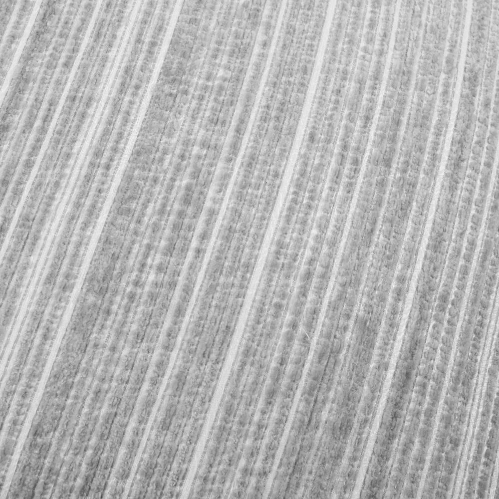 Silver - Side - Paoletti Jupiter Chenille Jacquard Cushion Cover