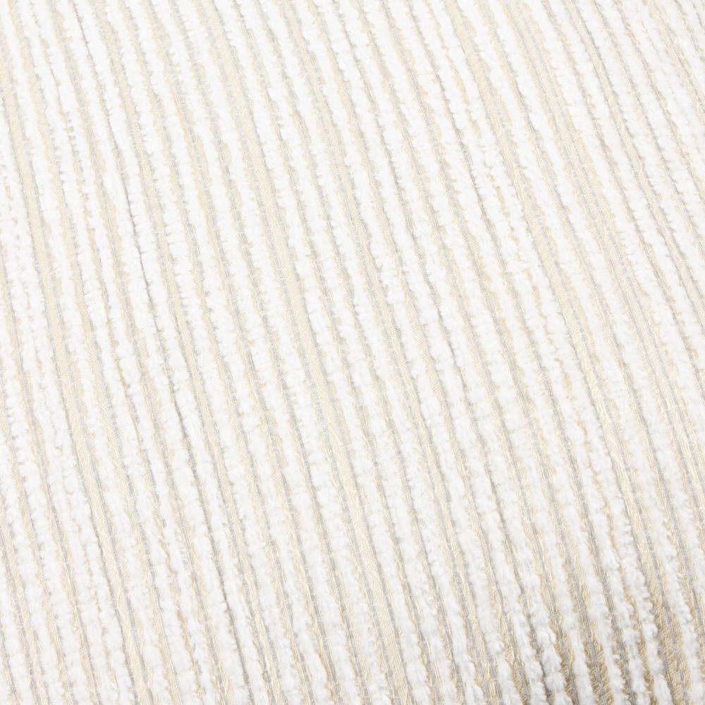 Ivory-Gold - Side - Paoletti Jupiter Chenille Jacquard Cushion Cover