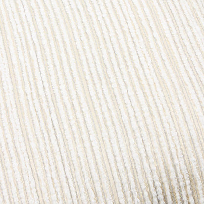 Ivory-Gold - Side - Paoletti Jupiter Chenille Jacquard Cushion Cover