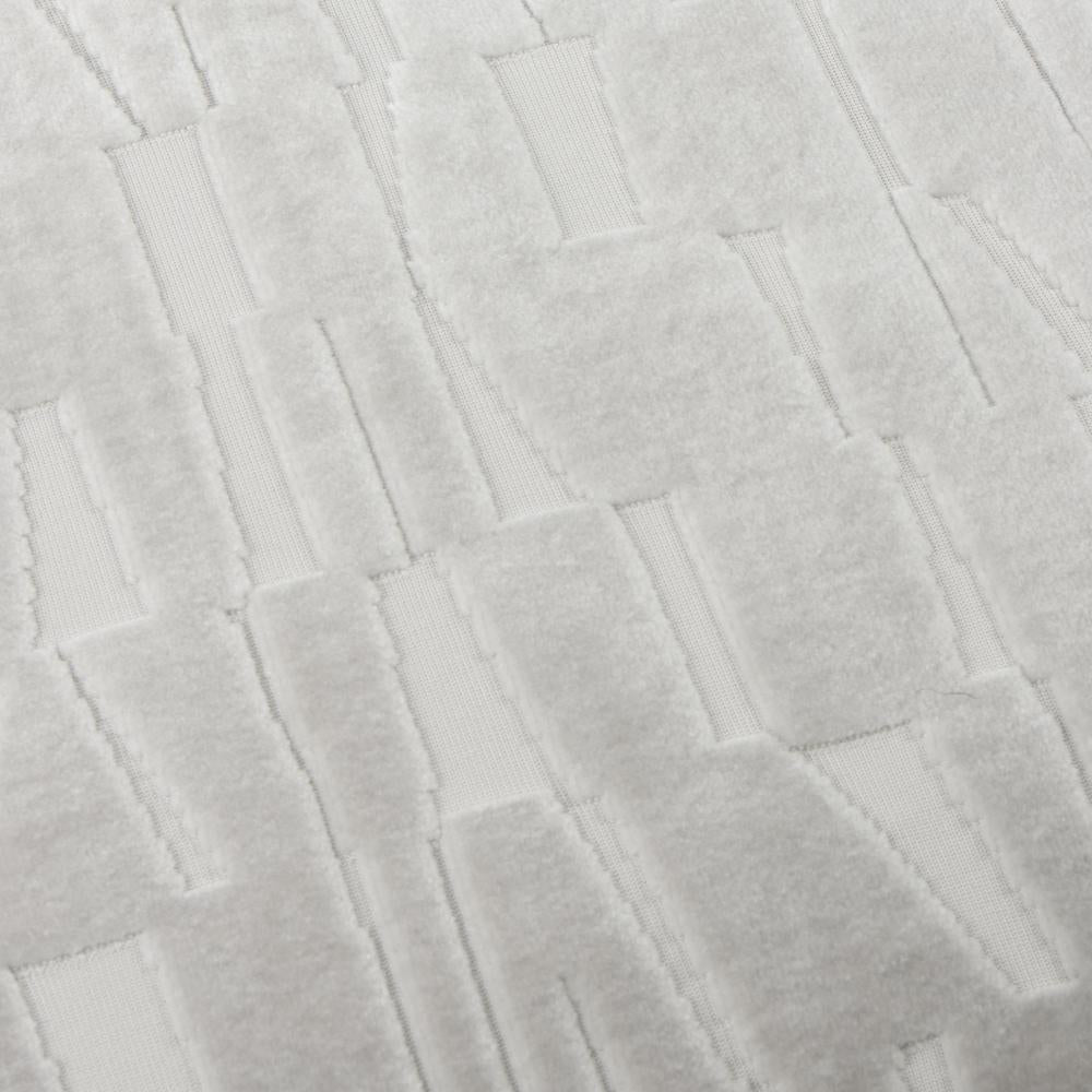 Silver - Side - Paoletti Manhattan Velvet Cushion Cover