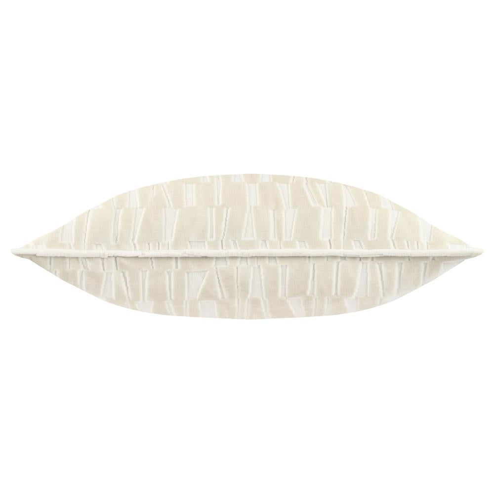 Ivory - Back - Paoletti Manhattan Velvet Cushion Cover