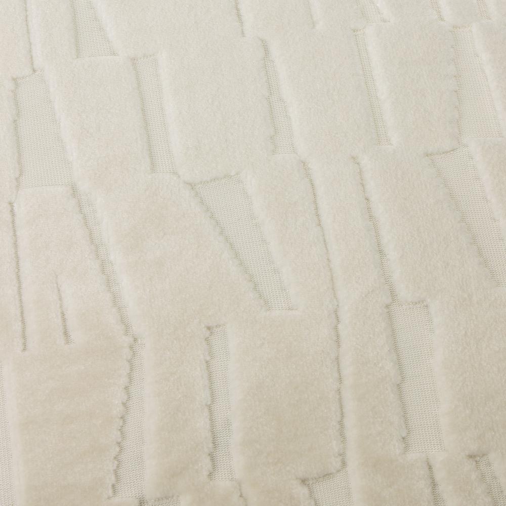 Ivory - Side - Paoletti Manhattan Velvet Cushion Cover