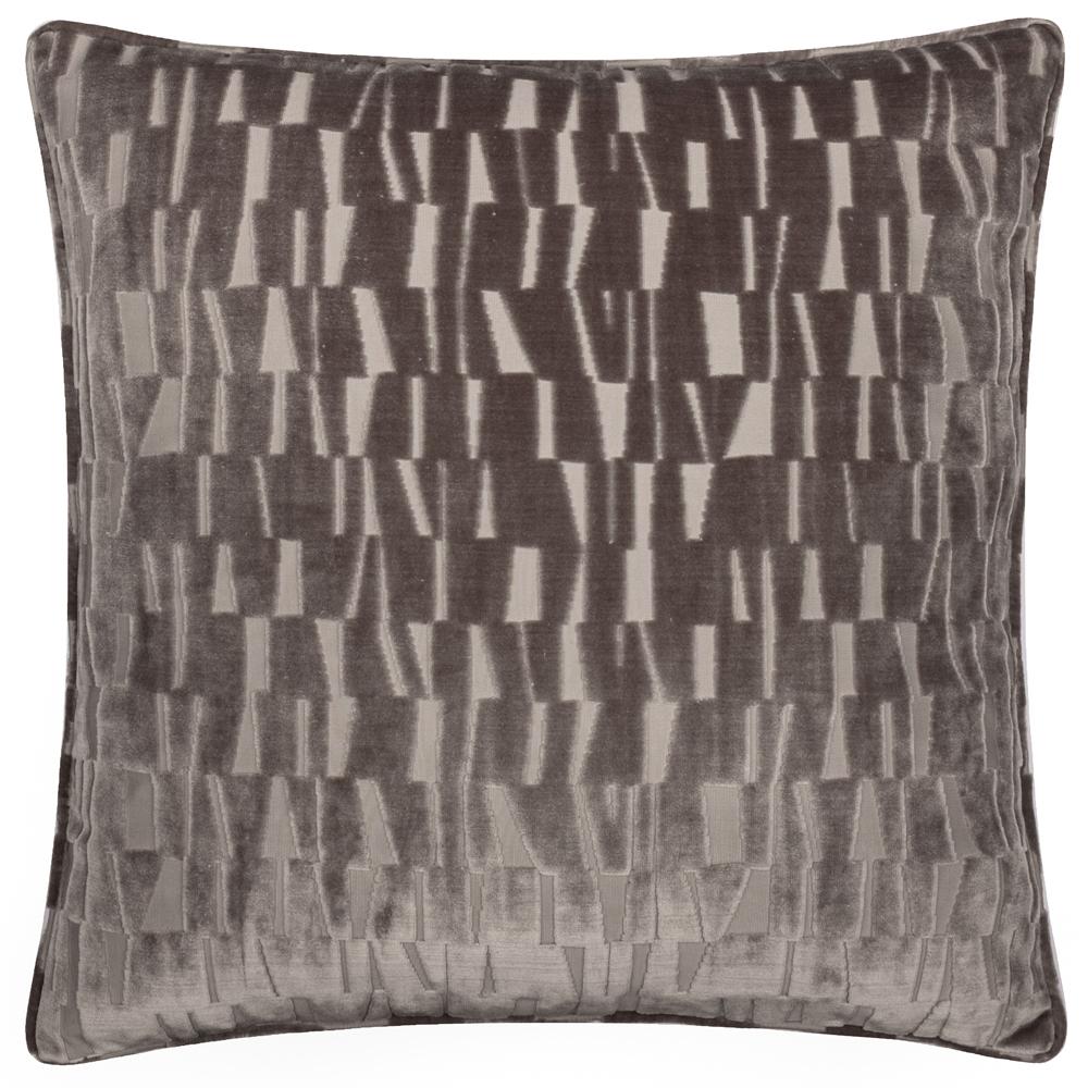 Mink - Front - Paoletti Manhattan Velvet Cushion Cover