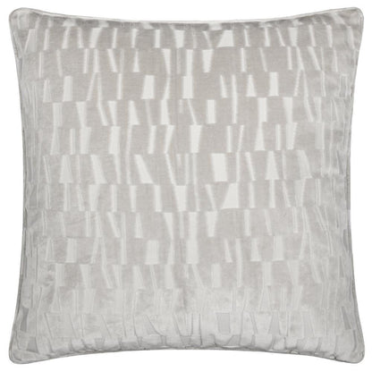 Silver - Front - Paoletti Manhattan Velvet Cushion Cover